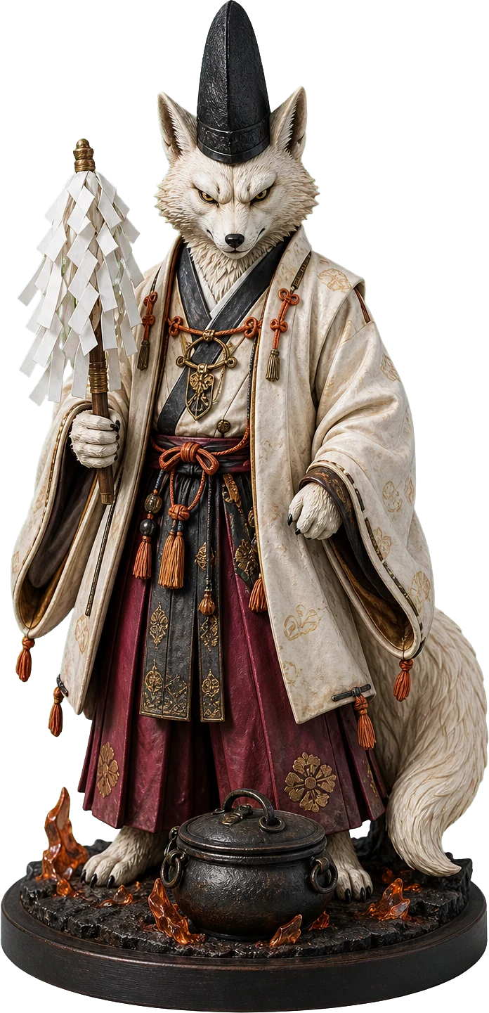 大山の狐神の立ち絵