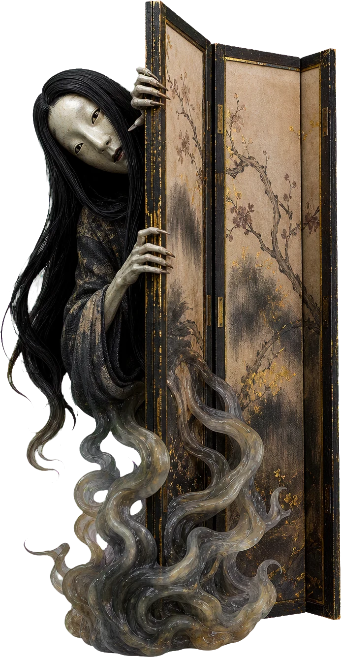 屏風のぞきの立ち絵